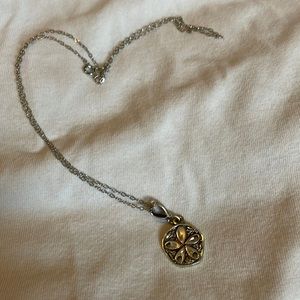 Sand dollar charm necklace
